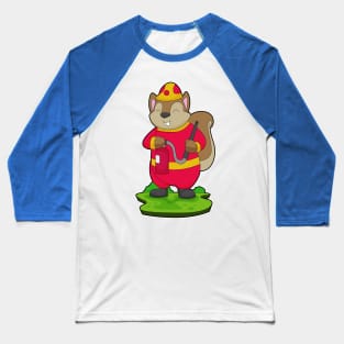 Squirrel Firefighter Fire hose Baseball T-Shirt